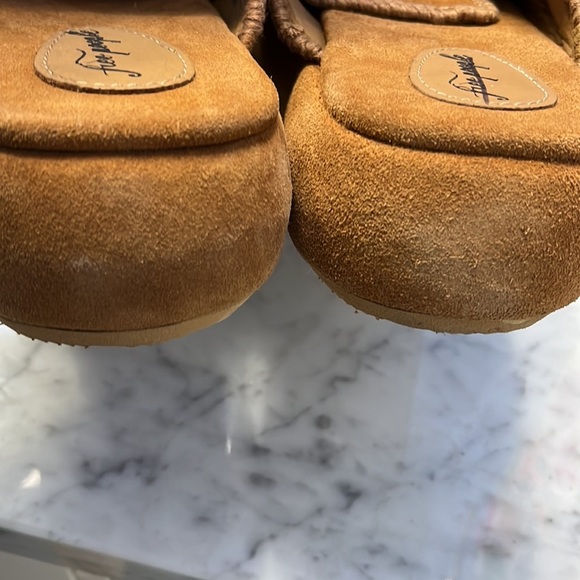 NWOT Free People Mulholland Taupe Suede Platform Mules EU40 - Picture 6 of 11
